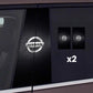 2x Car window stickers with logo