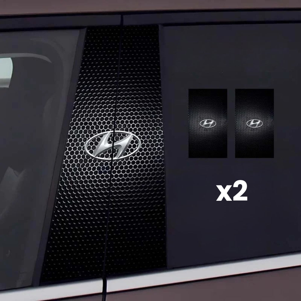 2x Car window stickers with logo