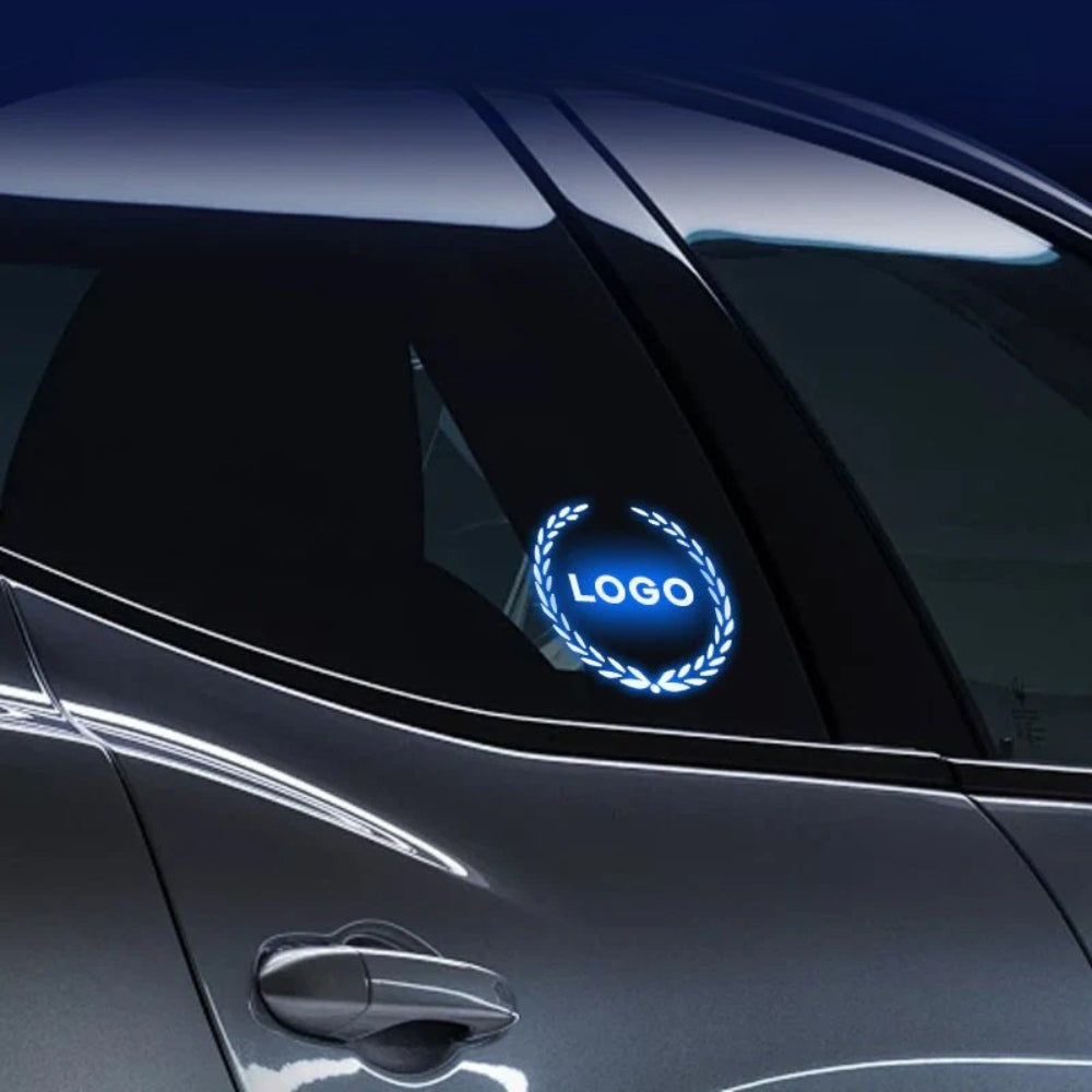Logótipo LED recarregável para automóvel - Efeito de luz néon