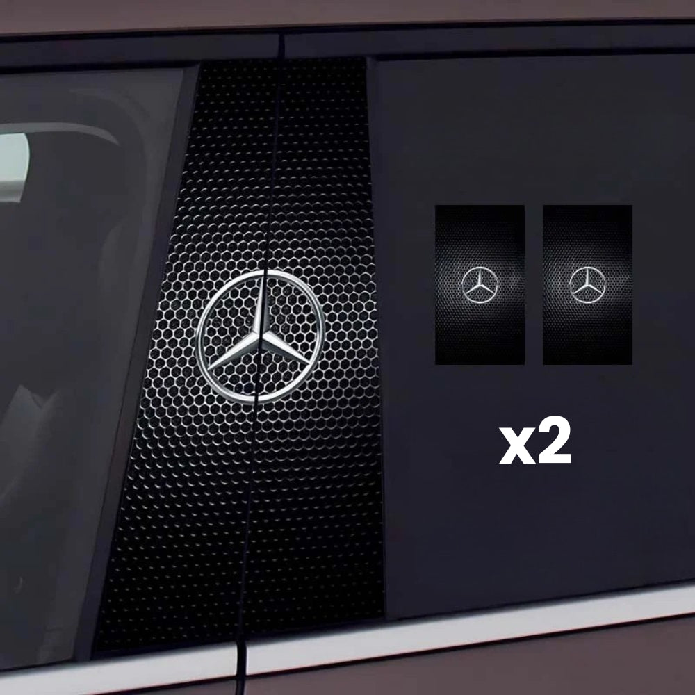 2x Car window stickers with logo