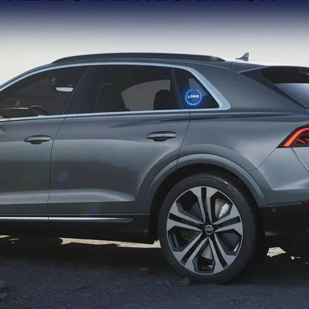 Logótipo LED recarregável para automóvel - Efeito de luz néon