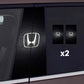 2x Car window stickers with logo