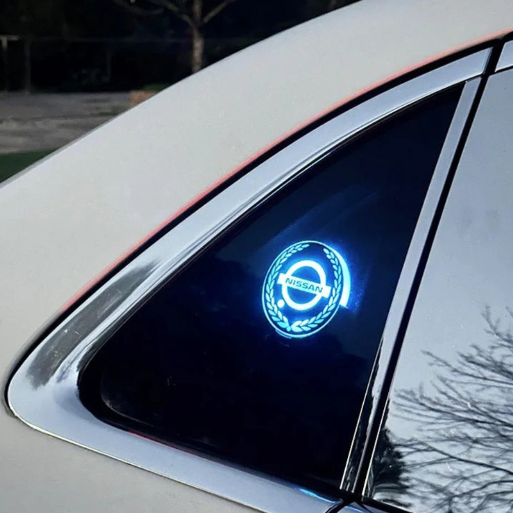 Logótipo LED recarregável para automóvel - Efeito de luz néon