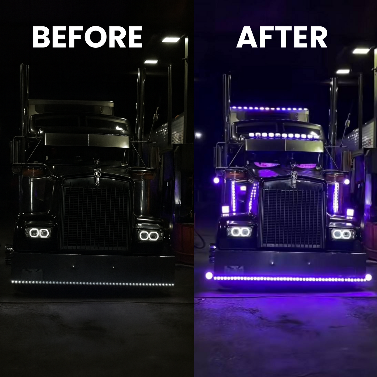 LED biløyne - pakke med 2 stk.