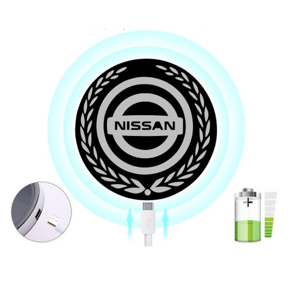 Logótipo LED recarregável para automóvel - Efeito de luz néon