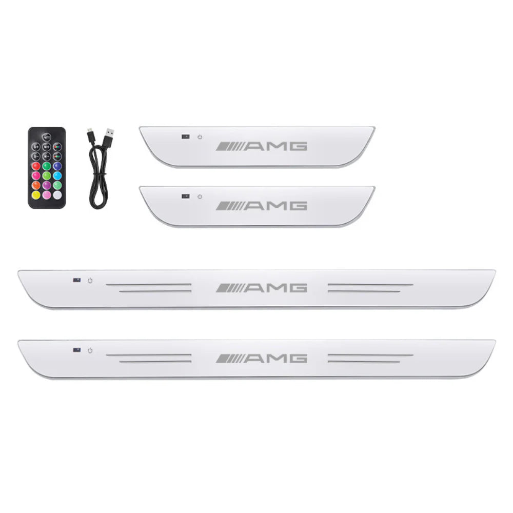 Pack of 2 LED Car Door Sill Plates